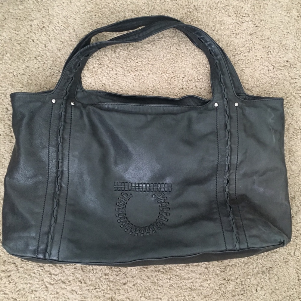 Black Ferragamo Tote